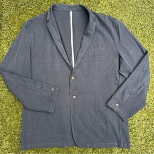 Mugsy Jeans Deconstructed Blazer 4 Way Stretch Casual Two Button Sport Coat XXL